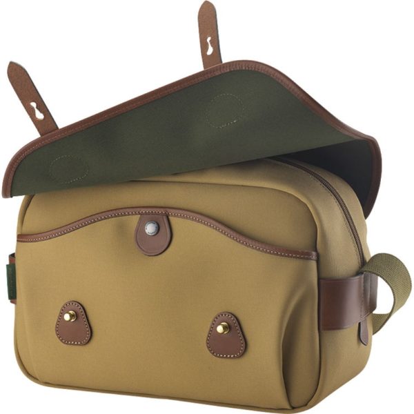 Billingham S4 Shoulder Bag | Sage with Chocolate Leather Trim Sale