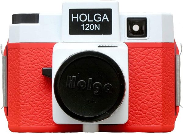 Holga 120GCFN Plastic Medium Format Film Camera | Red White Online