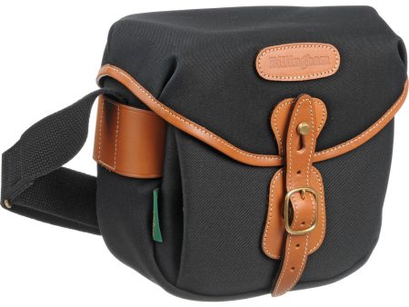 Billingham Digital Hadley Shoulder Bag | Black with Tan Leather Trim Online Sale