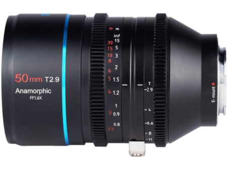 Sirui 50mm T2.9 Full Frame 1.6x Anamorphic Lens | Sony E For Discount