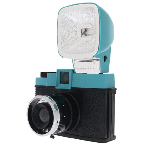 Lomography Diana F+ Film Camera and Flash | Teal Black Online