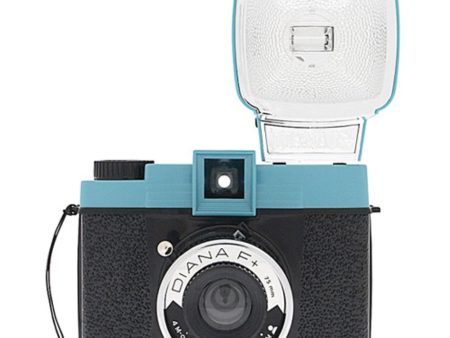 Lomography Diana F+ Film Camera and Flash | Teal Black Online