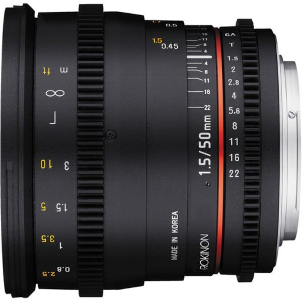 Rokinon 50mm T1.5 AS UMC Cine DS Lens for Sony E Mount on Sale