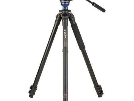 Benro A2573F Aluminum Single Tube Tripod with S4Pro Fluid Video Head Online now