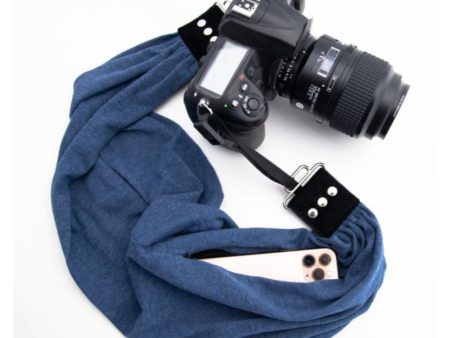 Capturing Couture Pocket Scarf Camera Strap | Denim For Discount