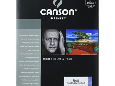 Canson Infinity Rag Photographique Paper 310 gsm | 17 x 22 , 25 Sheets Supply