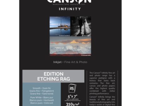 Canson Infinity Edition Etching Rag Paper | 5 x 7 , 25 Sheets For Sale