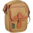 Billingham Stowaway Compact Shoulder Bag | Khaki with Tan Leather Trim For Discount