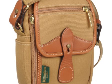 Billingham Stowaway Compact Shoulder Bag | Khaki with Tan Leather Trim For Discount