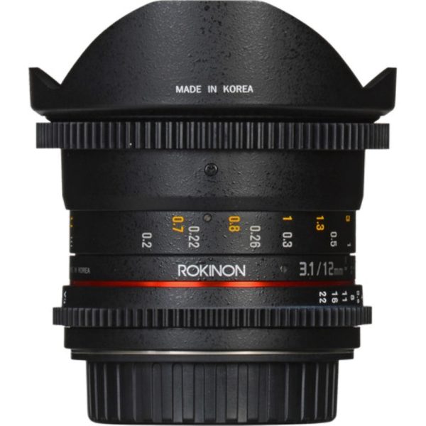 Rokinon 12mm T3.1 ED AS IF NCS UMC Cine DS Fisheye Lens for Nikon F Mount Fashion