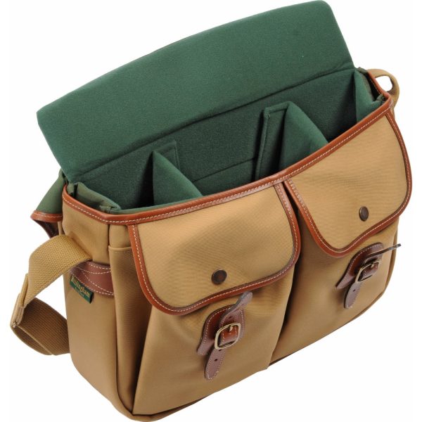 Billingham Hadley Shoulder Bag | Khaki   Tan Leather, Large Online now