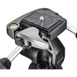 Manfrotto MH804 3-Way, Pan-and-Tilt Head with 200LT-PL Quick Release Plate Supply