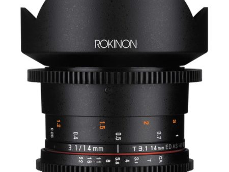 Rokinon 14mm T3.1 Cine DS Lens for Nikon F Mount Online now