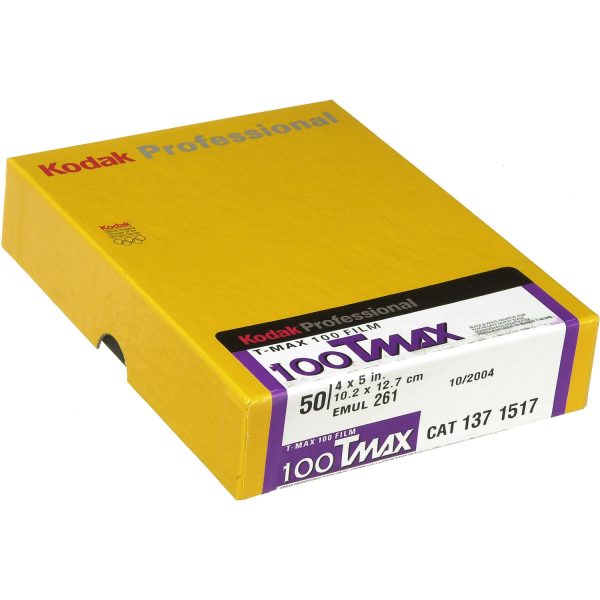 Kodak Professional T-Max 100 Black & White Negative Film | 4 x 5 , 50 Sheets Online Sale