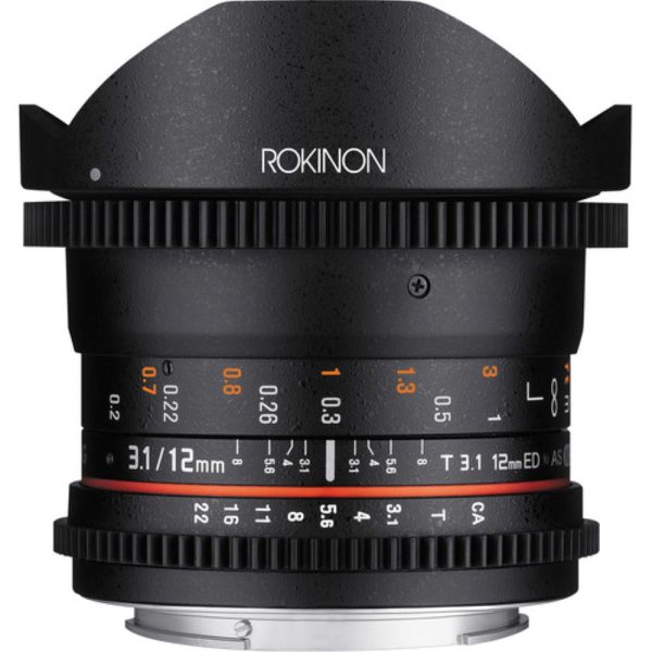 Rokinon 12mm T3.1 ED AS IF NCS UMC Cine DS Fisheye Lens for Nikon F Mount Fashion