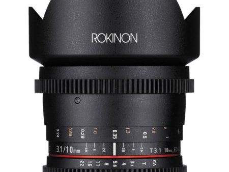 Rokinon 10mm T3.1 Cine DS Lens with Canon EF Mount for APS-C Online now