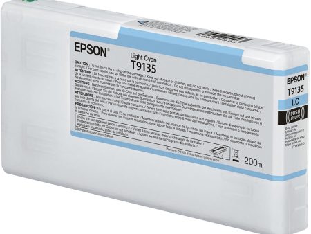 Epson T9135 UltraChrome HDX Light Cyan Ink Cartridge | 200 mL For Sale