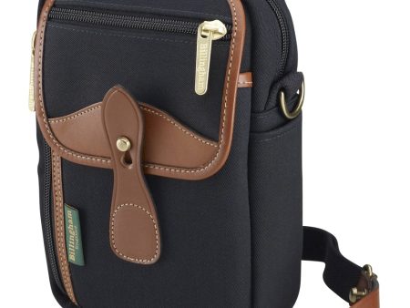 Billingham Stowaway Airline Camera Bag | Black with Tan Leather Trim Discount