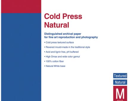 Epson Cold Press Natural Paper | 17  x 22 , 25 Sheets Cheap