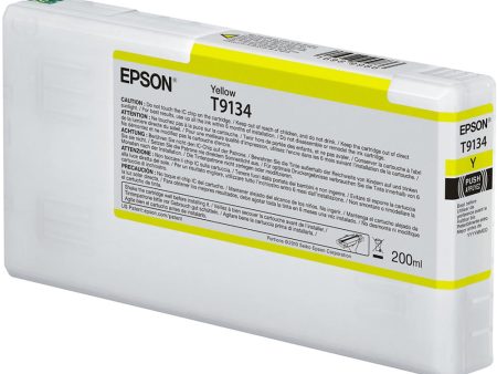 Epson T9134 UltraChrome HDX Yellow Ink Cartridge | 200 mL For Sale