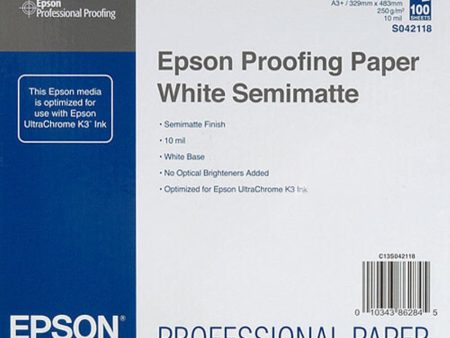 Epson Proofing Paper White Semimatte | 13 x 19 , 100 Sheets For Discount