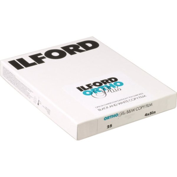 Ilford Ortho Plus Black and White Negative Film | 4 x 5 , 25 Sheets on Sale