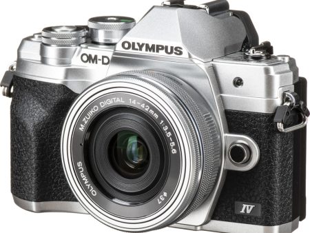 Olympus OM-D E-M10 Mark IV Mirrorless Digital Camera with 14-42mm Lens | Silver Supply